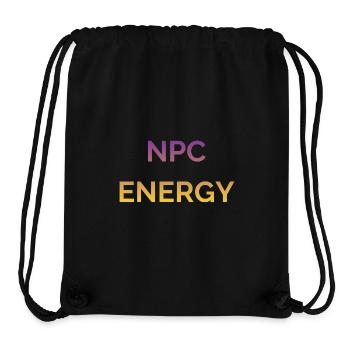 NPC Energie Gradient Logo - Stanley/Stella recycelter Gym Bag - Schwarz - Vorne