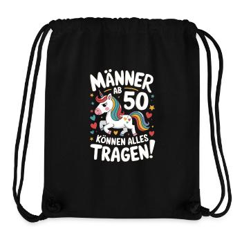 50. Geburtstag Mann 50 Jahre Deko Lustig Geschenk - Stanley/Stella recycelter Gym Bag - Schwarz - Vorne