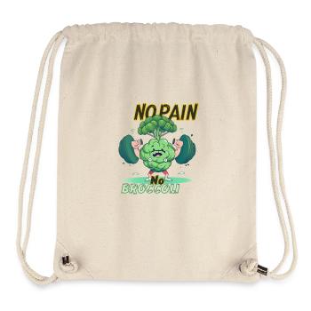 KEINE SCHMERZEN, KEIN BROKKOLI - Stanley/Stella recycelter Gym Bag - Naturweiß - Vorne