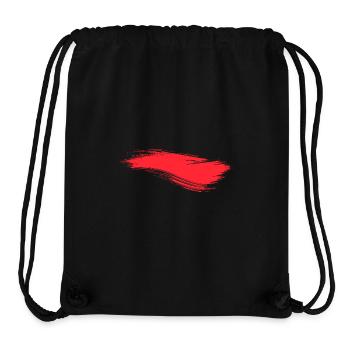 Brushstroke Line Red - Stanley/Stella Recycled Gym Bag - black - Front
