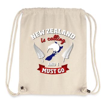 New Zealand is calling work and travel gift - Stanley/Stella Recycled Gym Bag - natural - Front