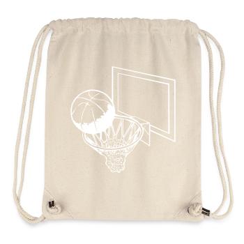 Basketball - Basketballkorb - Stanley/Stella recycelter Gym Bag - Naturweiß - Vorne