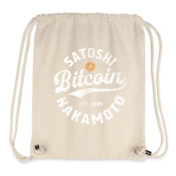 Bitcoin Satoshi Nakamoto - Stanley/Stella recycelter Gym Bag - Naturweiß - Vorne