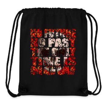 The only time is now Skull R6Z - Stanley/Stella Recycled Gym Bag - black - Front