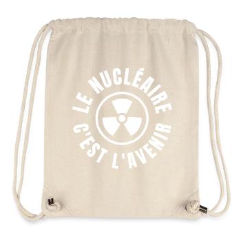 nuclear, nuclear energy - Stanley/Stella Recycled Gym Bag - natural - Front