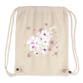 Cherry Blossom Sakura Spring - Stanley/Stella Recycled Gym Bag - natural - Front
