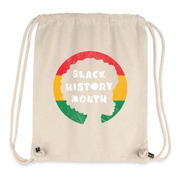 Black History Month - Stanley/Stella recycelter Gym Bag - Naturweiß - Vorne