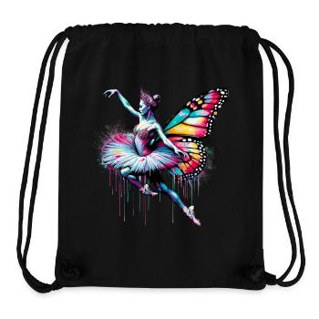 Ballerina mit Schmetterlingsflügeln Schmetterlinge Tutu - Stanley/Stella recycelter Gym Bag - Schwarz - Vorne