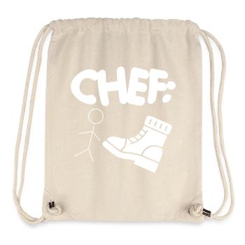 Patron Superviseur Chef de bureau Chef d’équipe Entreprise - Sac à cordon recyclé Stanley/Stella - blanc naturel - Devant