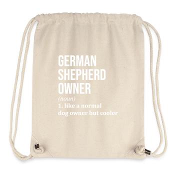 Deutscher Schäferhund - Stanley/Stella recycelter Gym Bag - Naturweiß - Vorne