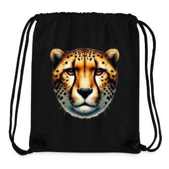 Gepard - Stanley/Stella recycelter Gym Bag - Schwarz - Vorne