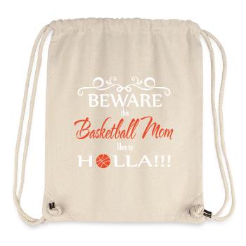Basketball Mom Beware - Stanley/Stella Recycled Gym Bag - natural - Front