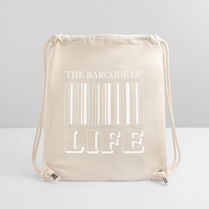 Le code-barres de la vie / Der Strichcode des Lebens Sac à cordon recyclé Stanley/Stella