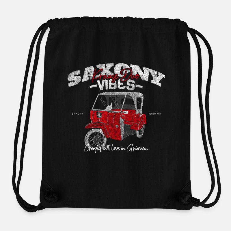 Saxony Vibes - Grimma Vibes - Krause Duo Kult - Stanley/Stella recycelter Gym Bag - Schwarz