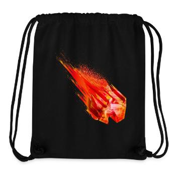 Glühender Asteroid mit Feuerschweif – Powerdesign - Stanley/Stella recycelter Gym Bag - Schwarz - Vorne