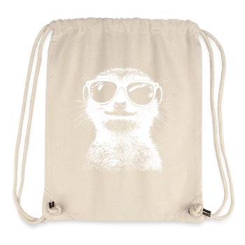 Cool Erdmännchen Sonnenbrille Sommer - Stanley/Stella recycelter Gym Bag - Naturweiß - Vorne