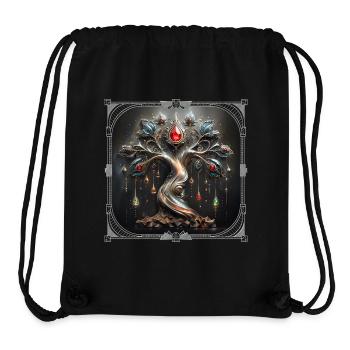 Art-Déco-Design des Baumes des Lebens. - Stanley/Stella recycelter Gym Bag - Schwarz - Vorne