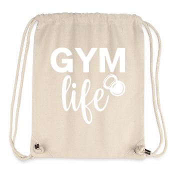 salle de sport comme la conception de motivation de fitness - Sac à cordon recyclé Stanley/Stella - blanc naturel - Devant