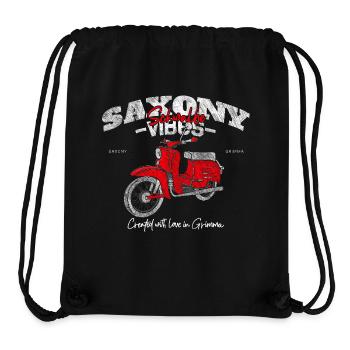 Saxony Vibes - Grimma Vibes - Schwalbe - Moped - Stanley/Stella recycelter Gym Bag - Schwarz - Vorne