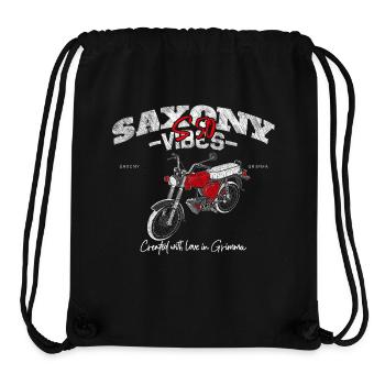 Saxony Vibes - Grimma Vibes - S50 - S51 - Simson - Stanley/Stella recycelter Gym Bag - Schwarz - Vorne