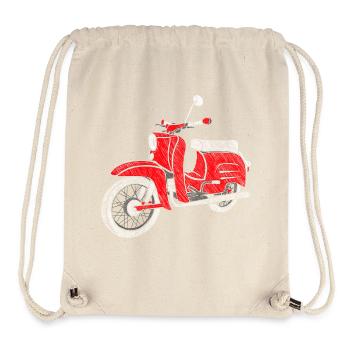 Schwalbe - DDR Moped - DDR Roller -Vintage - Stanley/Stella recycelter Gym Bag - Naturweiß - Vorne