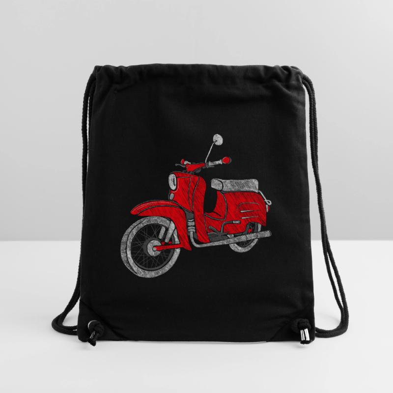Schwalbe - Cyclomoteur de la RDA - Scooter de la RDA - Vintage Sac à cordon recyclé Stanley/Stella