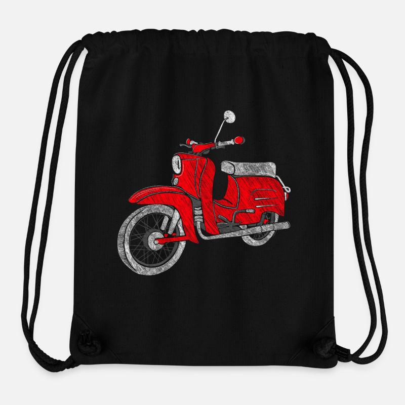 Schwalbe - DDR Moped - DDR Roller -Vintage - Stanley/Stella recycelter Gym Bag - Schwarz