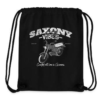 Saxony Vibes Grimma - S50 - Simson in weiß - Stanley/Stella recycelter Gym Bag - Schwarz - Vorne