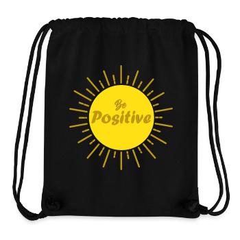 Sei positiv Sonne und gute Welle Positivität Geschenk - Stanley/Stella recycelter Gym Bag - Schwarz - Vorne
