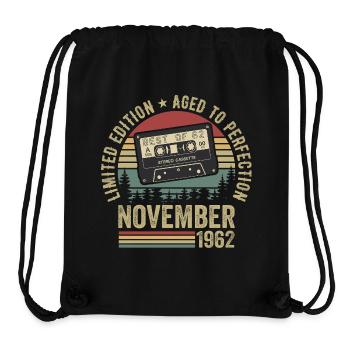 November 1962 - Stanley/Stella Recycled Gym Bag - black - Front