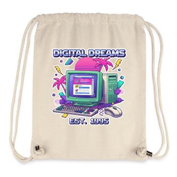 Digital Dreams 1995 – Vintage PC Design - Stanley/Stella recycelter Gym Bag - Naturweiß - Vorne