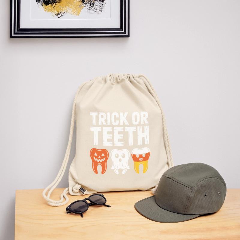 Trick oder Teeth Halloween-Trio Stanley/Stella recycelter Gym Bag