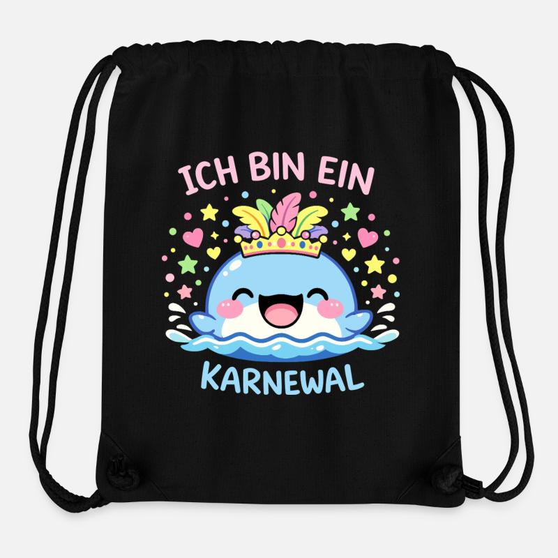 Ich bin ein Karnewal Karneval Fasching Geschenk - Stanley/Stella recycelter Gym Bag - Schwarz