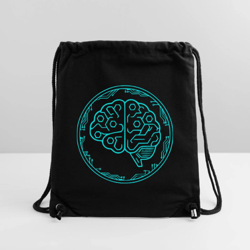 Cyber Brain AI Tech Circuit Vector Sac à cordon recyclé Stanley/Stella