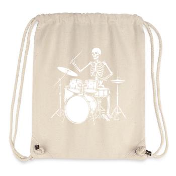 Skeleton Drummer Jam - Stanley/Stella Recycled Gym Bag - natural - Front