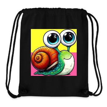 Snail - Stanley/Stella Recycled Gym Bag - black - Front
