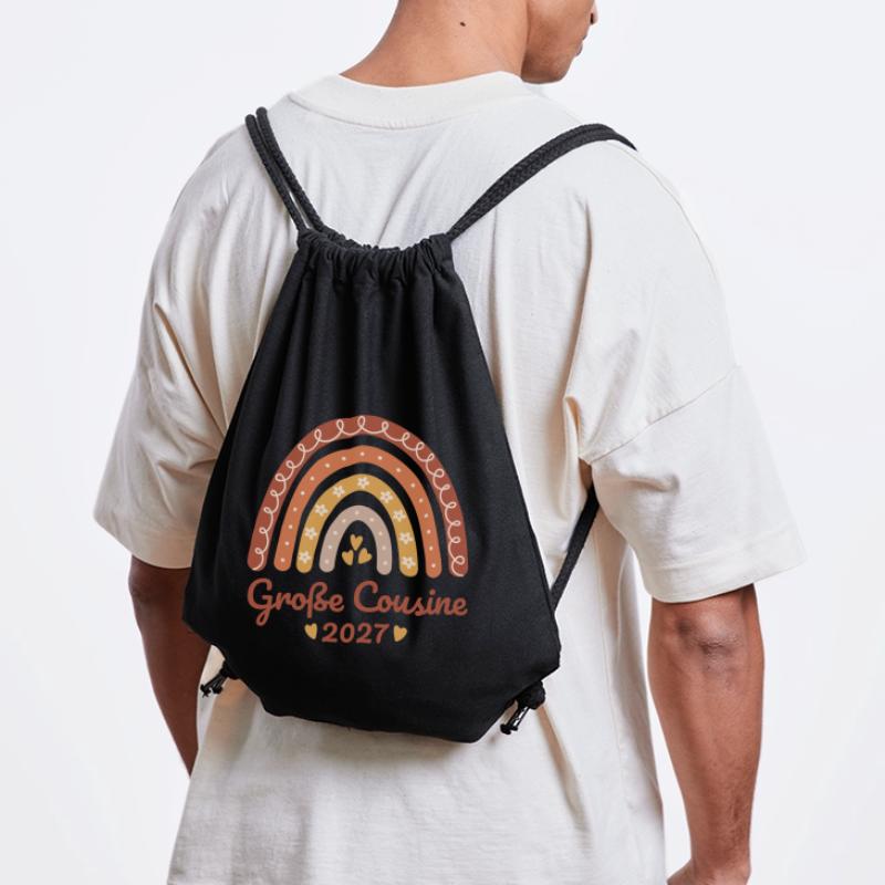 Große Cousine 2027 Boho Regenbogen Stanley/Stella recycelter Gym Bag