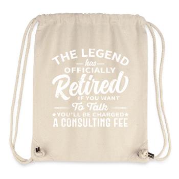 Funny Retired Legend Consulting Fee - Stanley/Stella Recycled Gym Bag - natural - Front