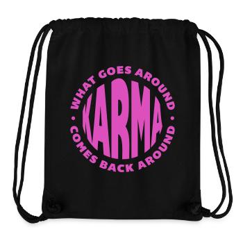 Karma - Stanley/Stella recycelter Gym Bag - Schwarz - Vorne