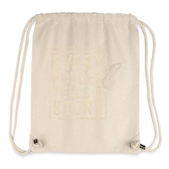 Jeder Ordner erzählt eine Geschichte - Stanley/Stella recycelter Gym Bag - Naturweiß - Vorne