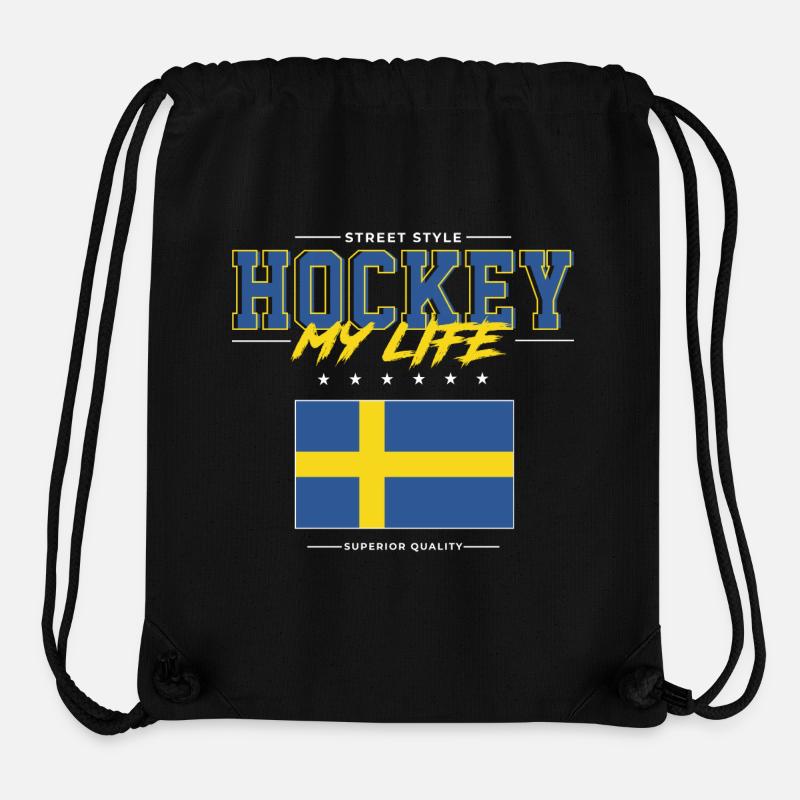 Hockey my Life - Stanley/Stella recycelter Gym Bag - Schwarz