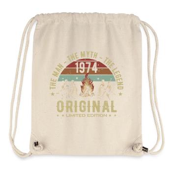 Legendär seit 1974 | 51. Jubiläum Männer - Stanley/Stella recycelter Gym Bag - Naturweiß - Vorne