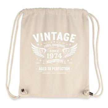 1974 Jahrgang 1974 51. Jubiläum 1974 Retro 1974 - Stanley/Stella recycelter Gym Bag - Naturweiß - Vorne