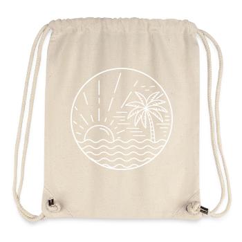 Sunset Circle - Stanley/Stella recycelter Gym Bag - Naturweiß - Vorne