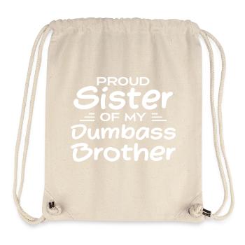 Stolze Schwester meines blöden Bruders - Stanley/Stella recycelter Gym Bag - Naturweiß - Vorne