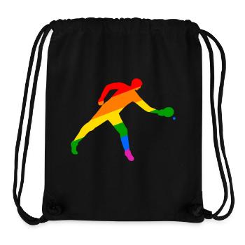 Table tennis colorful and dynamic - Stanley/Stella Recycled Gym Bag - black - Front