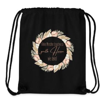 Abschiedsgeschenk für Tagesmutter Kindergarten - Stanley/Stella recycelter Gym Bag - Schwarz - Vorne