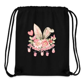 Frohe Ostern Hasenohren Mädchen - Stanley/Stella recycelter Gym Bag - Schwarz - Vorne