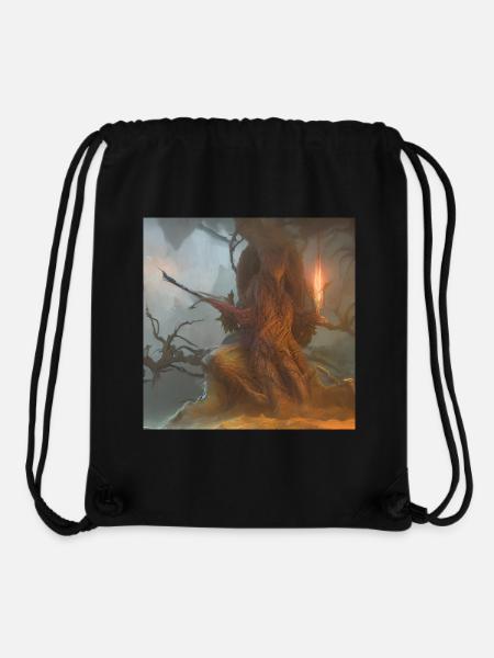 Alraune oder Baum - Stanley/Stella recycelter Gym Bag - Schwarz