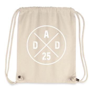 Dad 25 Grunge Baby Vatertag Papa 2025 Geschenk - Stanley/Stella recycelter Gym Bag - Naturweiß - Vorne